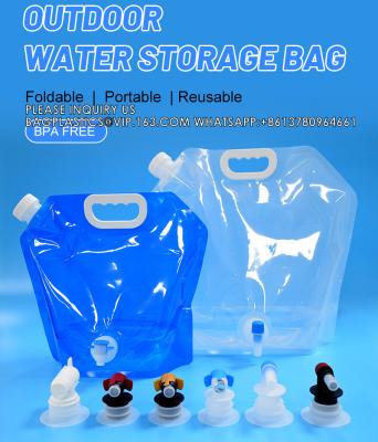 Custom Drink Liquid Spout Pouch Bag Packaging Plastic Fruit Water Juice Pouch 5L Stand Up Pouch With Tap Spout