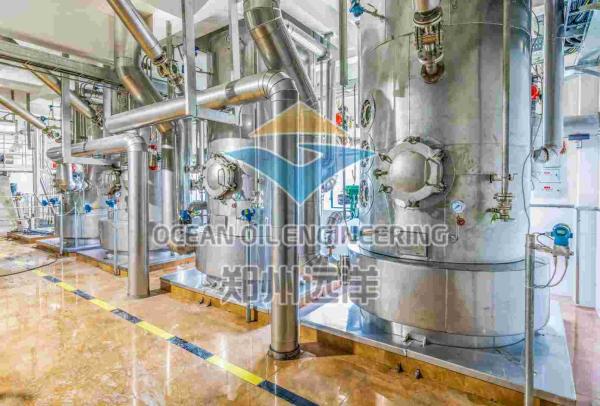 Equipamento 304 inoxidáveis da refinação de óleo ISO9001 comestível para o óleo de palma bruto