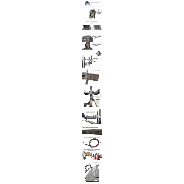 AA4C 4 post parking lift high rise four post parking hoist 3 cars parking auto hoist vehicle ramp