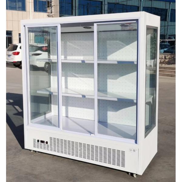 Upright Supermarket Floral Display Cooler Sliding Door