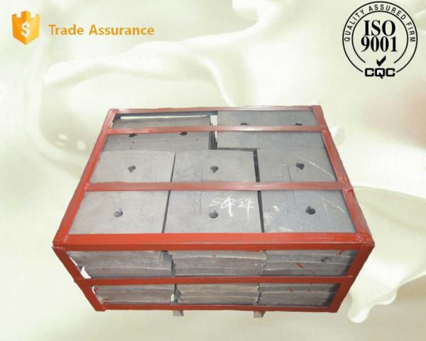 ISO Low Carbon Chrome Molybdemun Alloy Steel Castings For Ball Mill Liner