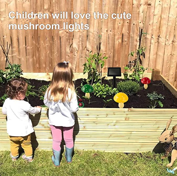 Waterproof Cute 5Watt Outdoor Solar Mushroom Lights