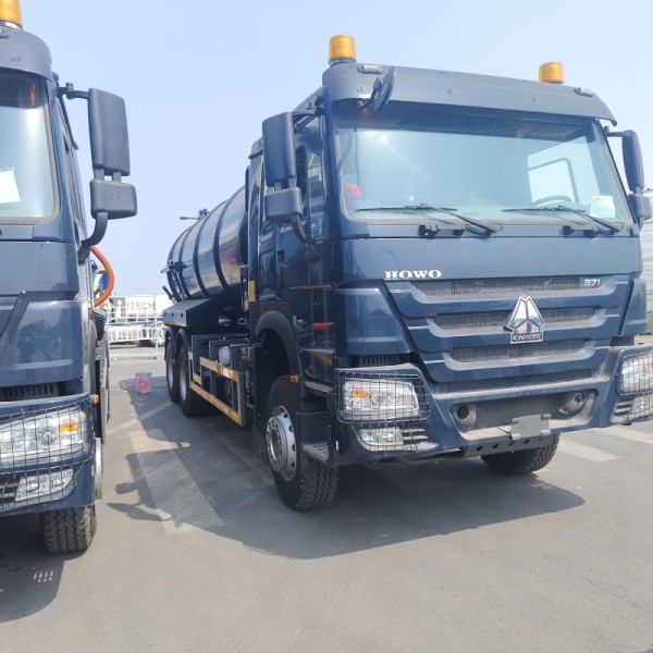 HOWO 15CBM Vacuum Sewage Suction Truck with 6×4 Drive Type and 266HP Engine for Municipal and Industrial Waste Cleaning