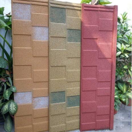 AZ150 0,50mm Vinho Vermelho Pedra Revestida Bond Tiles Aluzinc Metal Clássico/Milano/Roman/Groove/Shingle/Elite Tile