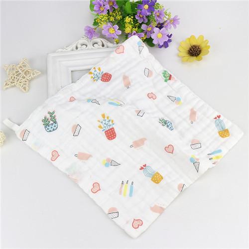Carded Cotton Muslin Face Washcloths For Baby Sensitive Skin 12'' X 12''