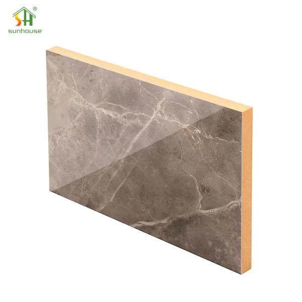 Laminated Melamine MDF Melamine MDF Board for Interior Exterior Decoration Use