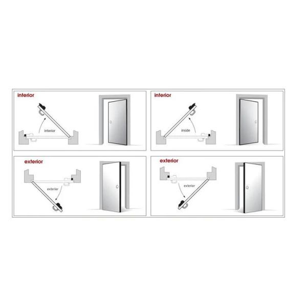 School Fire Rated Security Door Galvanized Steel Safety Door 1.5mm leaf RAL Color