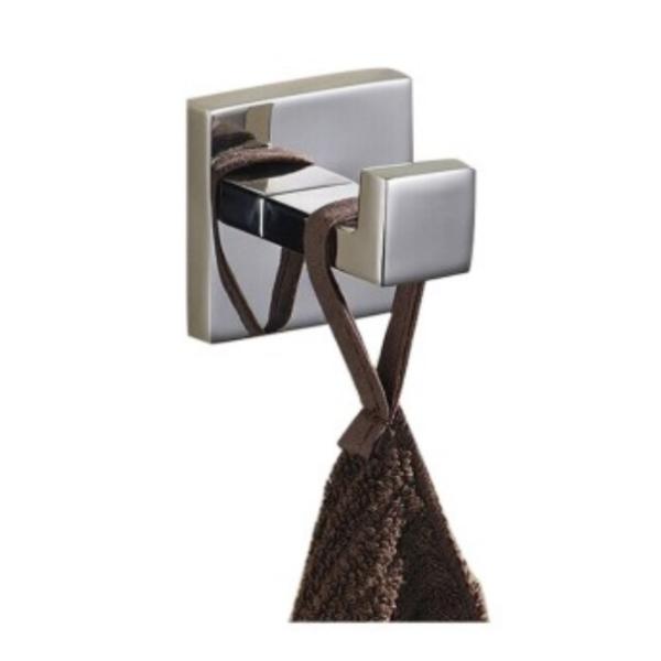 Single Robe hook&Clothing Hook&Hanging Hook83101-Square Black&Stainless steel304&Brush&Bathroom Accessory&Sanitary