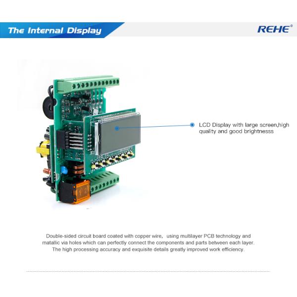 Din-Rail Three Phase Digital Power Meter Current Meter With LCD screen