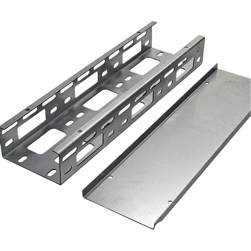 Galvanized Steel Grid Perforated Cable Tray For Industrial Floor Cable Routing