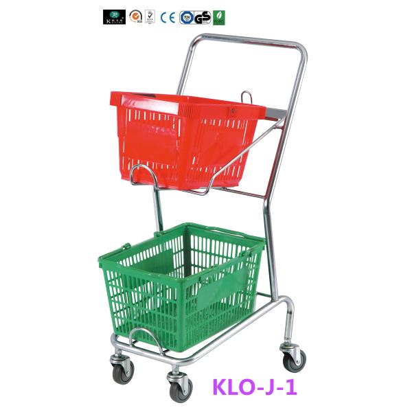 Four Wheeled Shopping Trolley / Shopping Basket Trolley 50KGS capacity