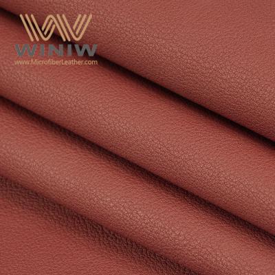 Microfiber Sustainable Vegan Leather 1.2mm Lychee Grain Patterns For Bags