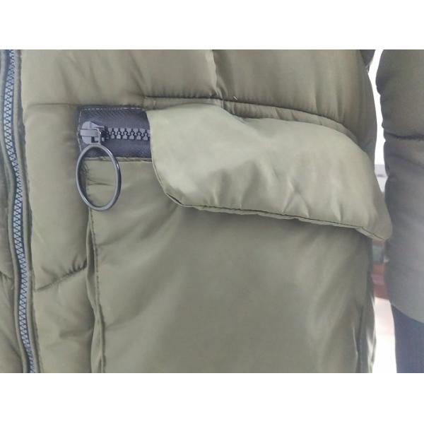 Long Style Mens Light Padded Jacket / Cool Windbreaker Jackets For Casual Wear