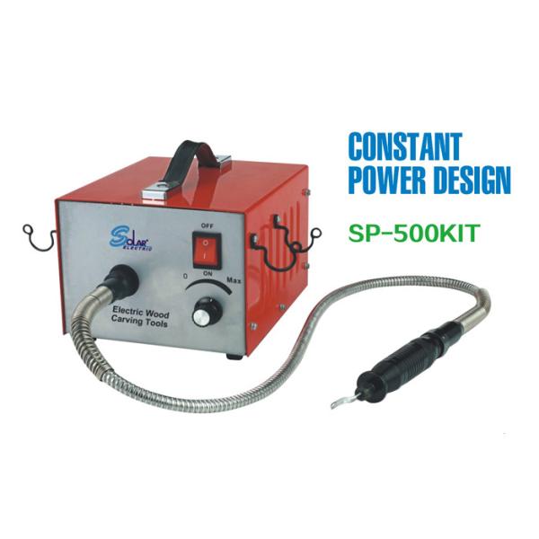 Red Flexible Carving and Polishing Tool 120W with Chisels / Burs