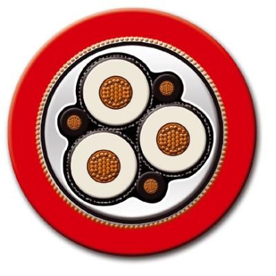 Type 7 Turkish Mines Power Cable 3×120+50+70 MGM 115/1985 Applicable to Izmir & Canakkale Province in western Turkey