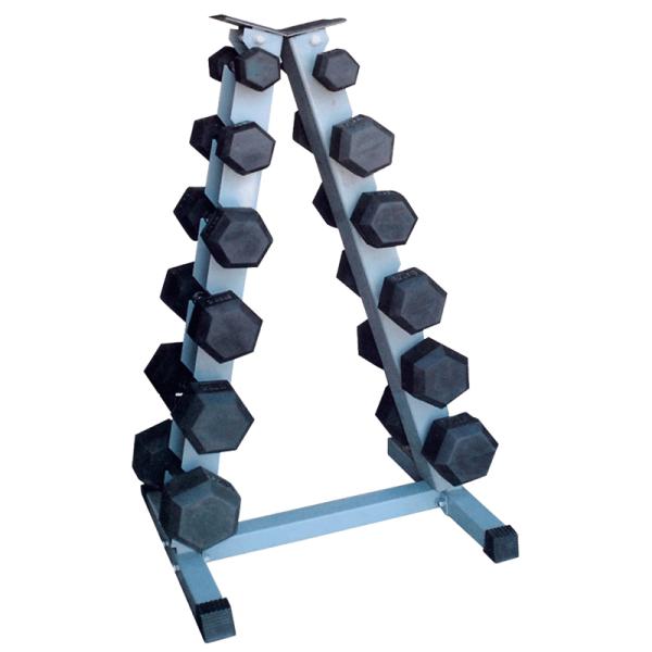 ABS Plastic Dumbbell Stand Rack Weight Unisex Gym Steel Tube Black