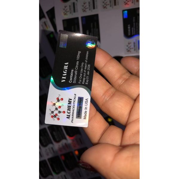 Vigra 100mg customized design plastic bottle labels 