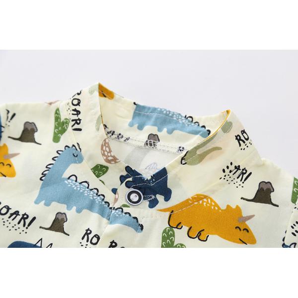 Cartoon Print Children'S Outfit Sets Short Sleeve Shirt Shorts Set