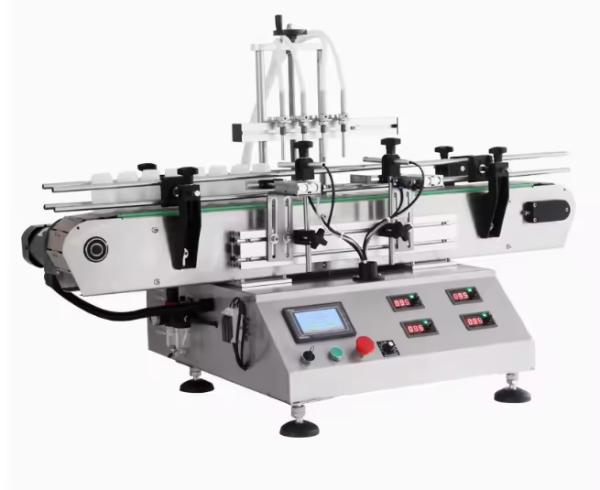 4 Heads Tabletop Automatic Magnetic Pump Liquid Filling Machine for juice water oil