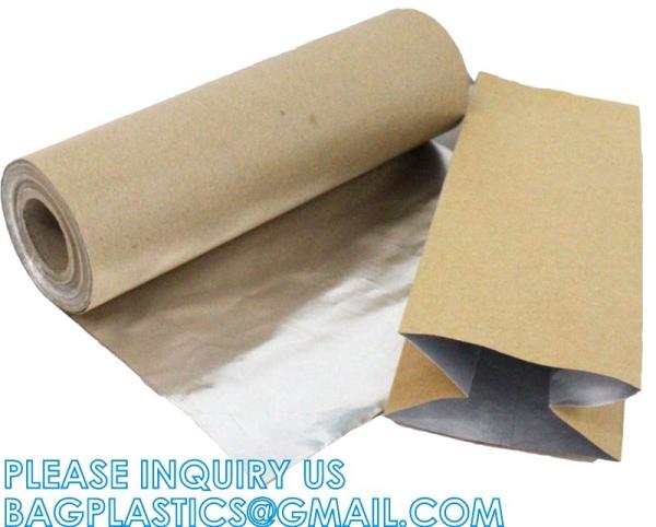Parchment Baking Paper Lined Foil, Insulated Foil Sandwich Wrap Sheet, Aluminum parchment backed baking paper lined