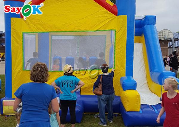 Bouncy Slides Anti-UV Anti-Ruptured Inflável Bouncer Slide 5*4m Para Escola/Casa