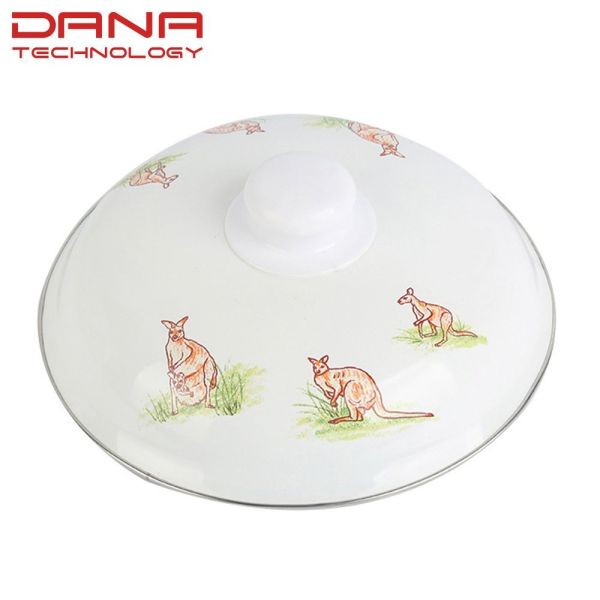 Customized Enamel Casserole Set 5PCS 16 To 24cm Cast Iron Cookware Kitchen Cooking Pot
