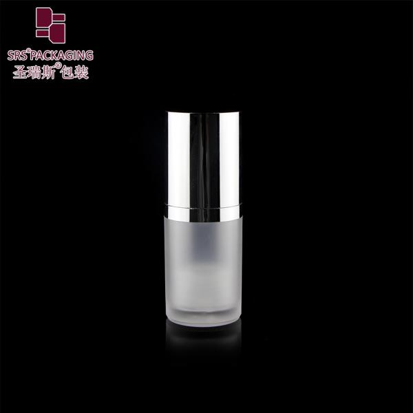 15ml 30ml 50ml round shape custom color acrylic lotion airless bottle