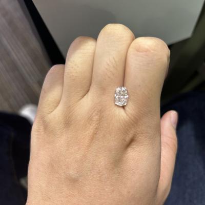 2.28CT Elongated Cushion Cut Lab Grown Diamond VS1 Clarity F Color