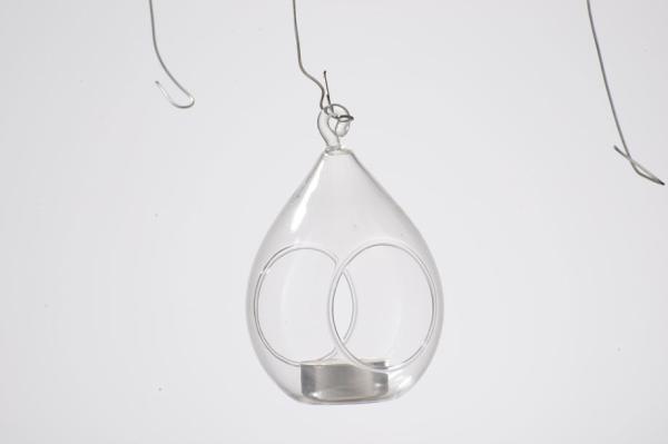 Candle holder,  Heat-resistant  glass, borosilicate glass, decorative glass, hanging ball, flower vase
