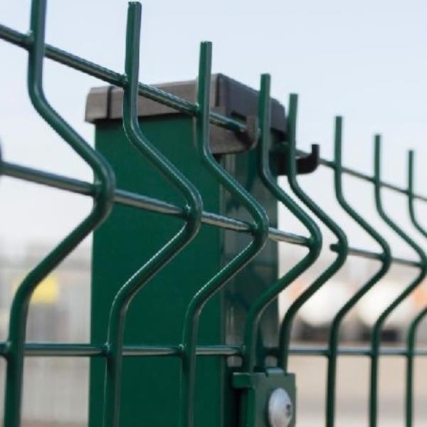 Eco Friendly 4mm Wire 3D Curved Fence Panel with RAL Colors and Anti-Climbing Design