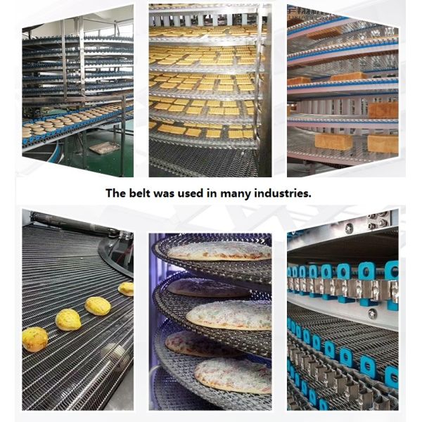 Metal Stainless Steel Wire Mesh Belt Conveyor Belt Woven Chain Link Conveyor Belt For Food Industry