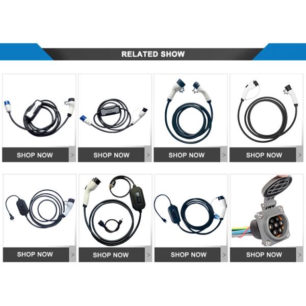 32A Electric Vehicle EV Charging Cable Type1 To Type2 5M AC / DC