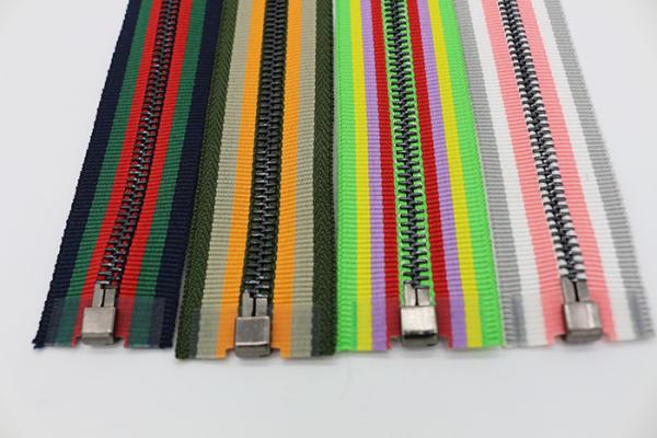 9 Inch Open End Brass Fashion Metal Zippers Colorful Tape Auto - Lock Pulls