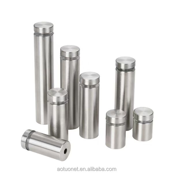 Custom Stainless Steel Hollow Solid Sign Standoff 19x25mm For Advertisement