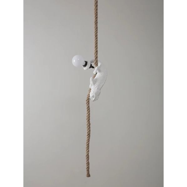 Retro pendant light Resin White color chameleon pendant Lamp Animal chandelier (WH-VP-299)