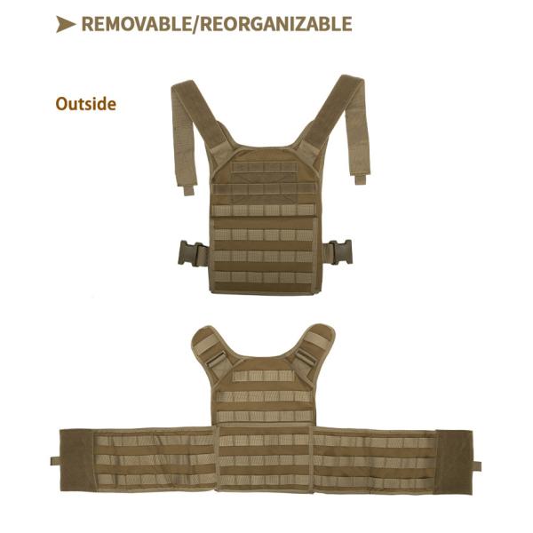 600D Polyester Tactical Vest MOLLE Camouflage Combat Vest Military Equipment