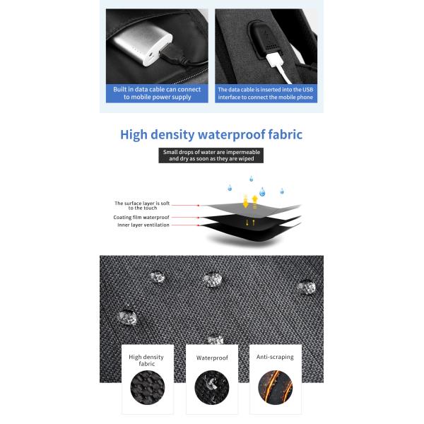 Logo personnalisé de haute qualité chargeur USB hommes ordinateur portable d'affaires sac à dos école imperméable sac à dos homme sac à dos sac à dos sac à dos portable