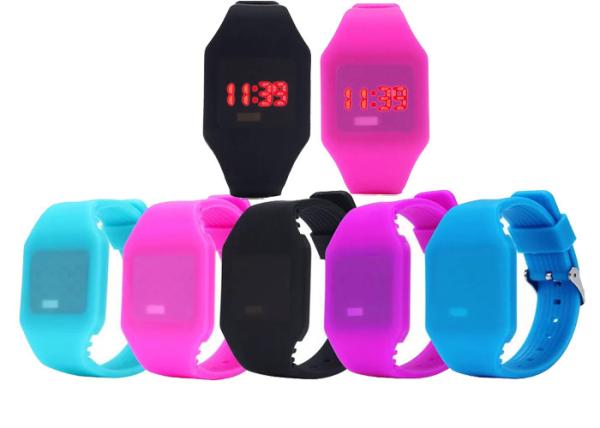 Children's Silicone watch kids gift bracelet fruit macaron electronic custom OEM logo sign cartoon watch