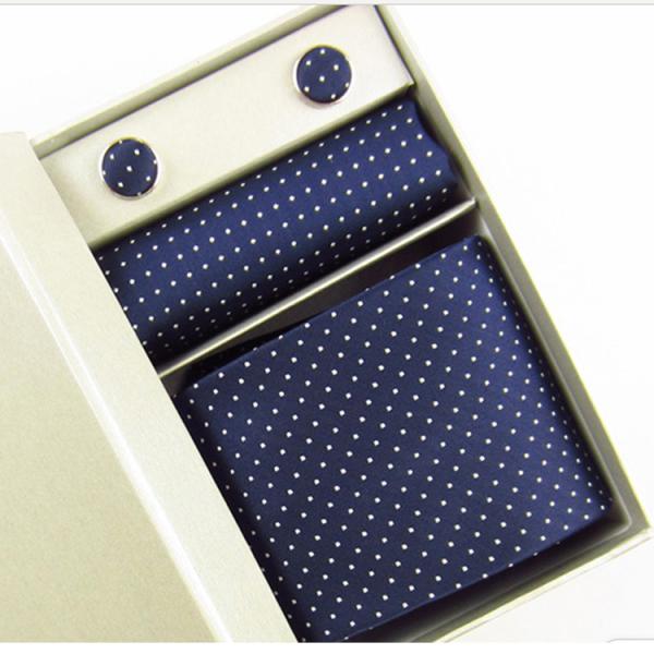 100% Silk woven Men's Business gift necktie set
