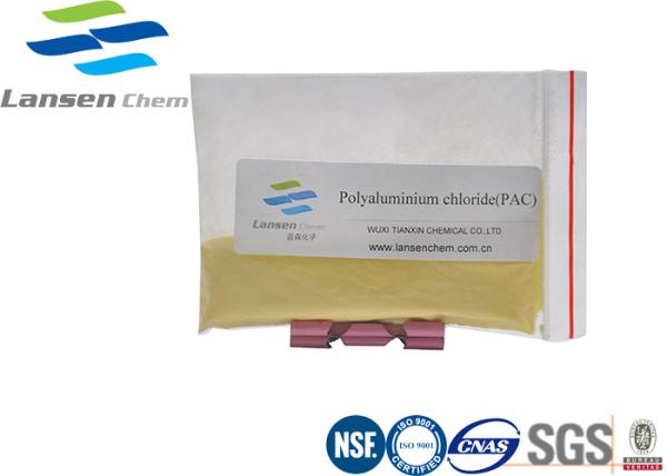 Branco empalideça - o tratamento de esgotos industrial do Municipal da efluência do cloreto amarelo do Polyaluminium do pó