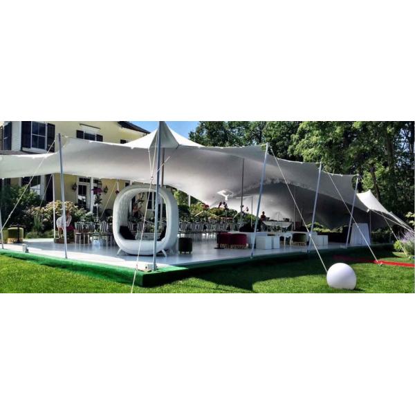 Commercial Party 5mx10m Waterproof Stretch Tent PVDF Coating For Wedding Event