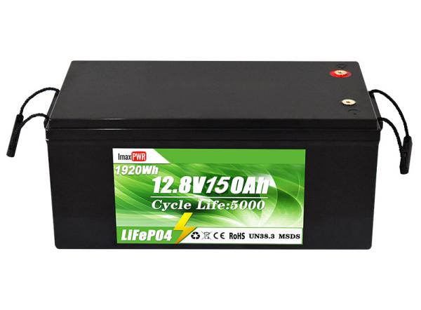 12.8V 150Ah Deep Cycle Rechargeable Battery For Boats Golf Carts