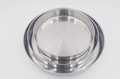 28.32.36cm 3pcs Bakeware nonstick pizza pan grade stainless steel cake plate