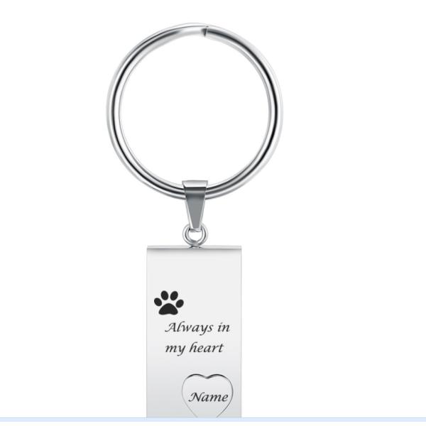 Key Chain for Souvenir Memorial Cremation Jewelry Free Custom Engrave Stainless Steel