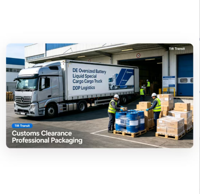 DDP Logistics Shipping To Germany Truck Delivery Service For Oversized Battery Liquid Cargo