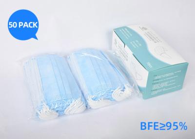 Children Adults Ffp3 Rated Mask 3 Layers Protective White And Blue Color