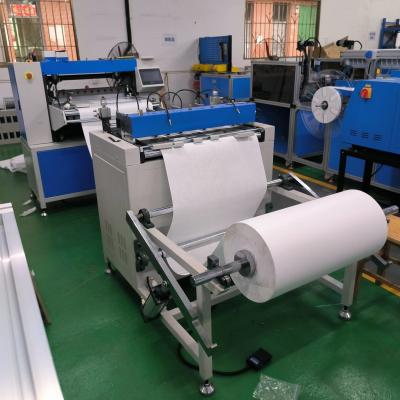 linha de produção ajustável máquina automática do filtro de ar de 8mm da dobradura do papel