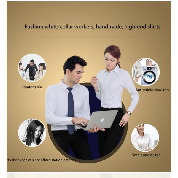 Breathable Material Advantage Latest Design 100% Cotton Long Sleeve Formal Dress Shirt