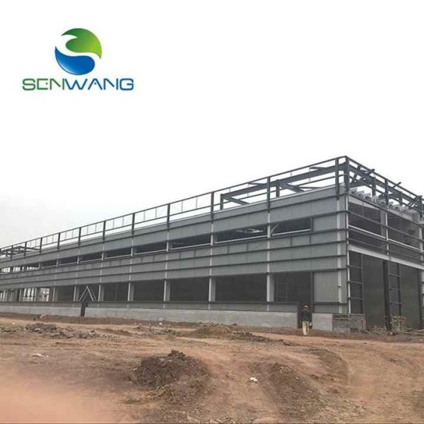 Quick Build Economical Prefabricated Steel Structure Workshop With Steel Base Cement Foundation