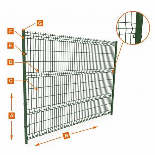 2D Or 3D Curvy Welded Mesh Fence For Airports And Sports Fields